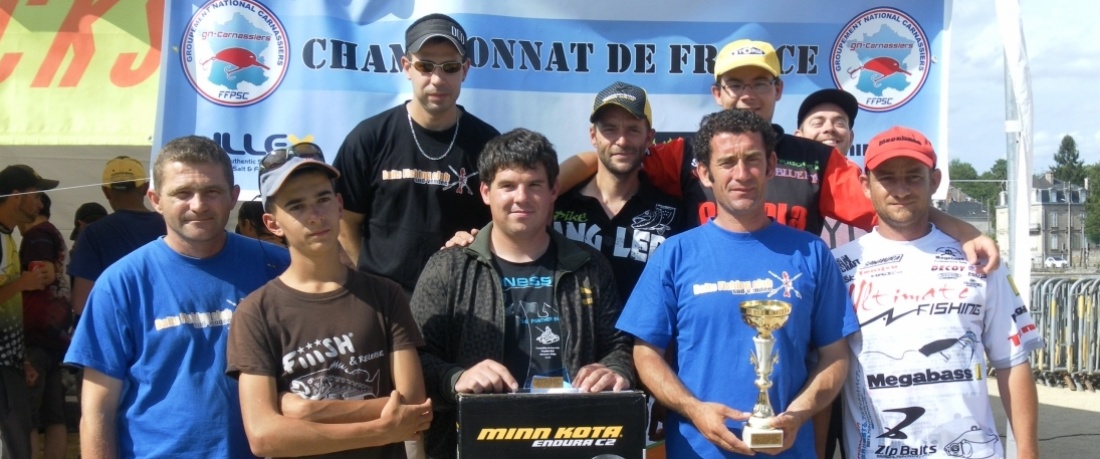 Podium 2015 de la manche qualificative du championnat de France float tube