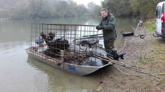 Fixation des cages en "double"